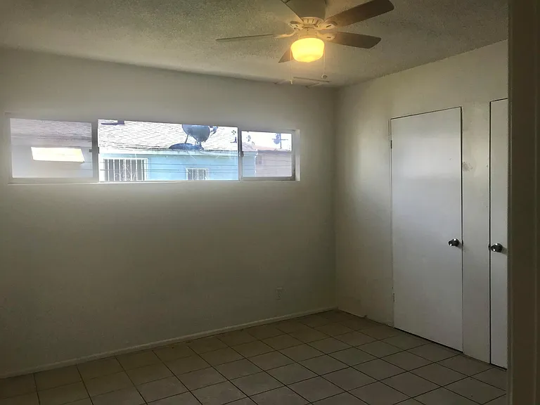 East side bedroom & closet door