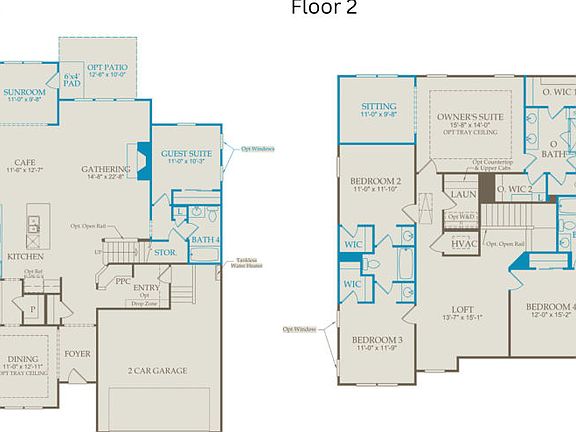 Floor Plan Level 1 and Level 2
