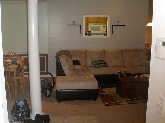 Looking in Living Room standing in hallway (front door is on your left)