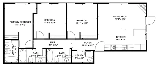 Floor plan 3X3