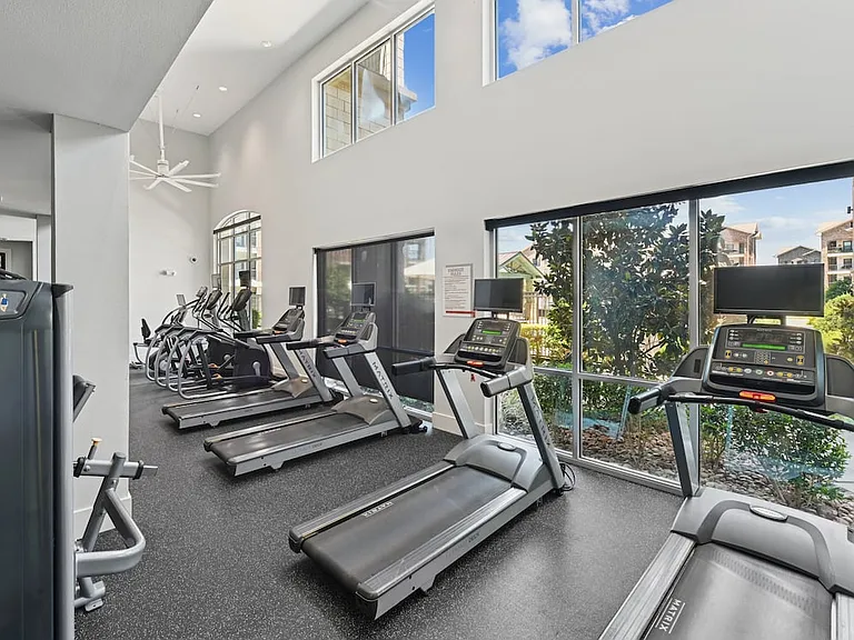 State-of-the-art fitness center with cardio equipment