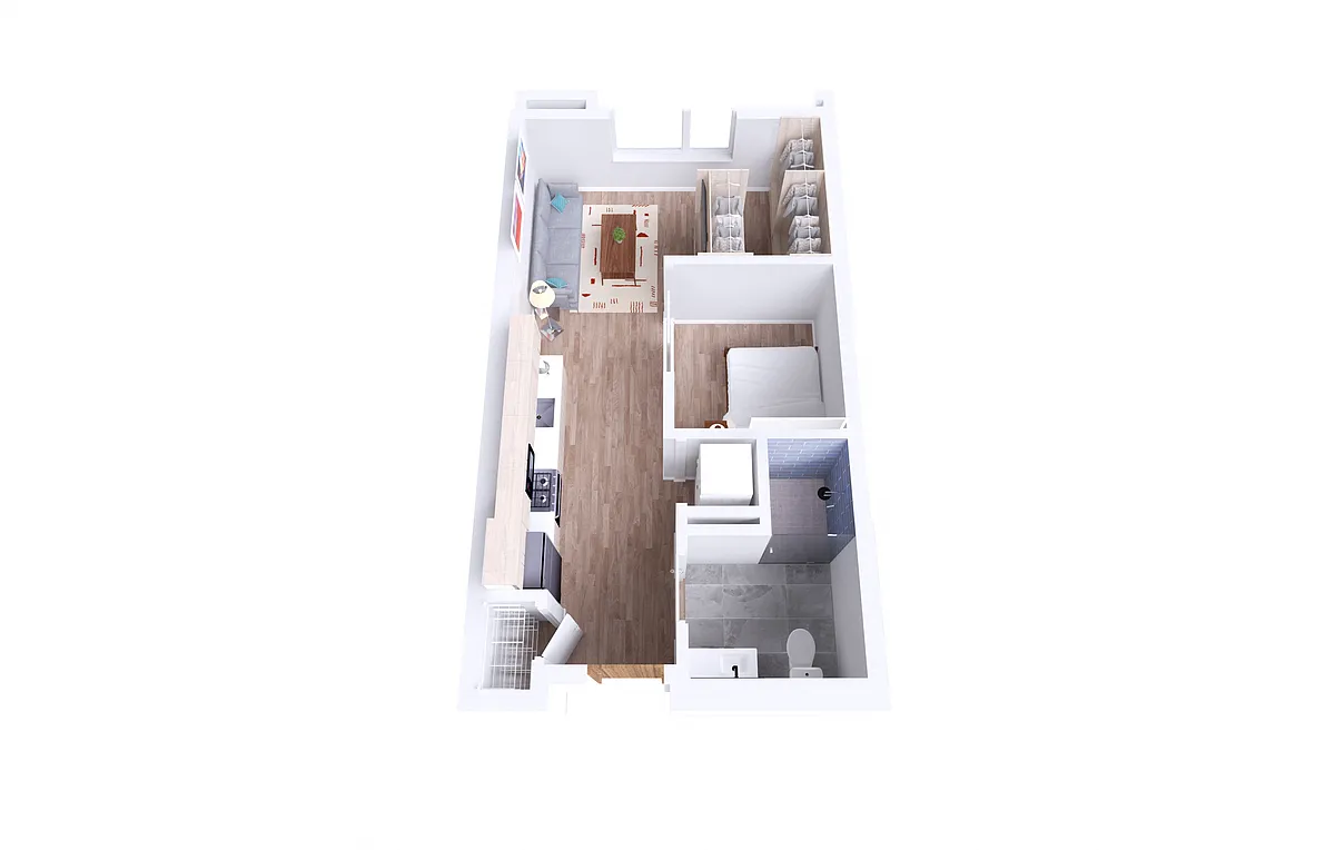 Floor plan Expandable 1 Bedroom