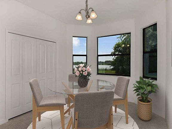 Juno new construction home plan cafe with optional bay window by William Ryan Homes Tampa