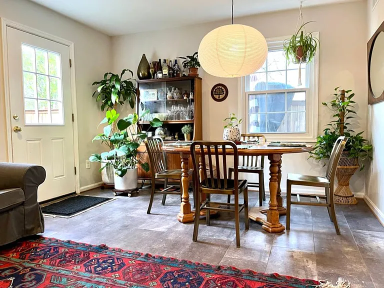 Dining room and second sitting area.