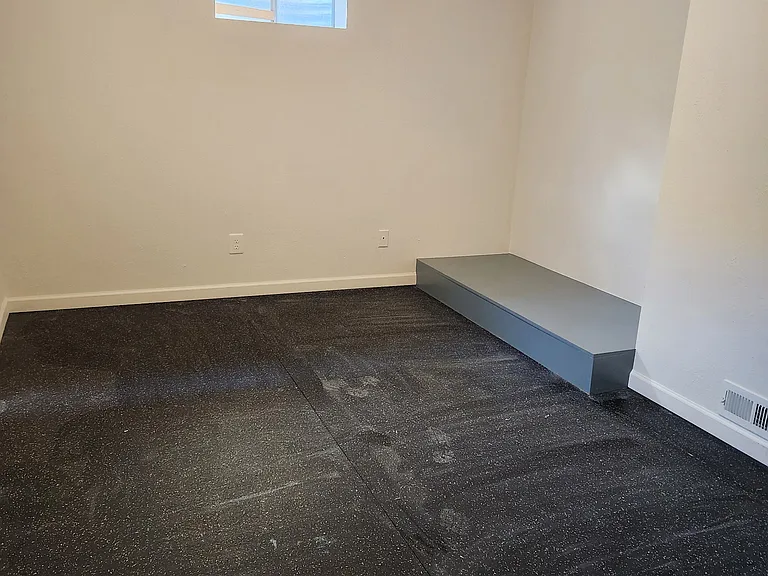 Basement work-out room.