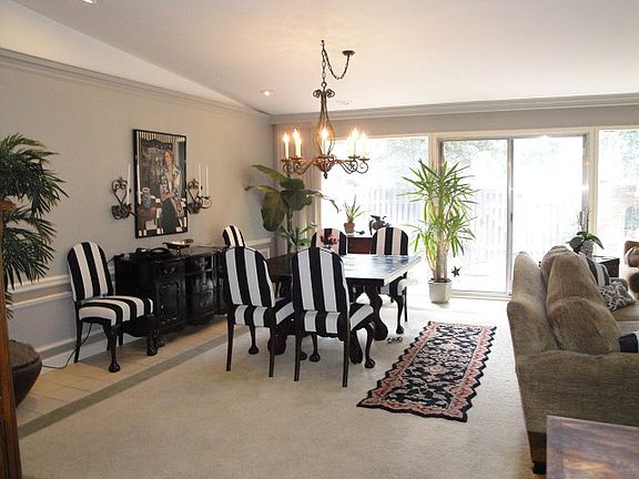 Well Lit Dining area attached to Living Area