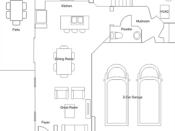 Main level floor plan