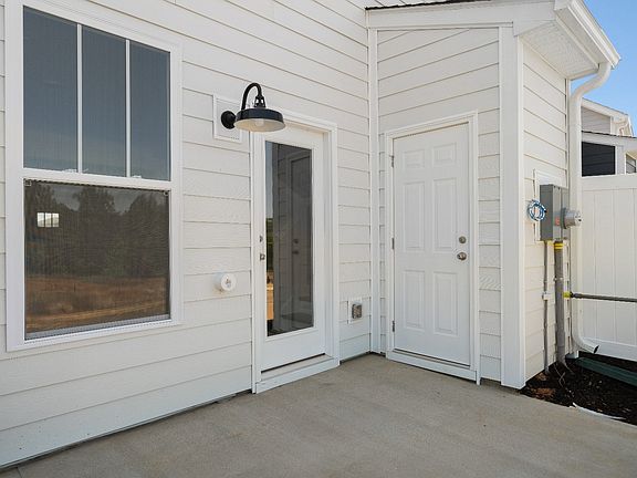Patio of The Churchill Design by DRB Homes at Trailside at Drayton Mills in Spartanburg, SC