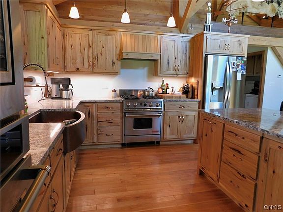 Custom Hickory cabinets with all the extras