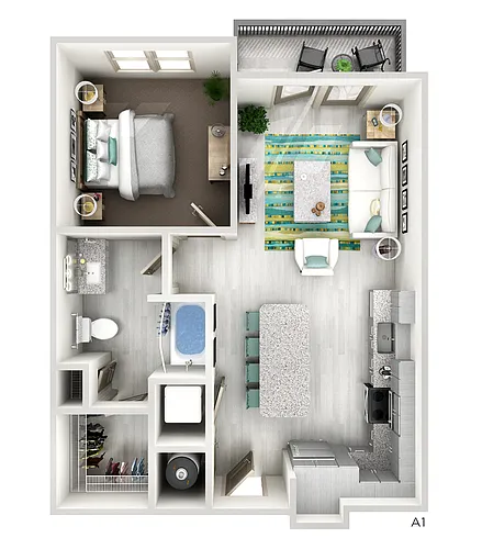 Floor plan A1 - The Brent