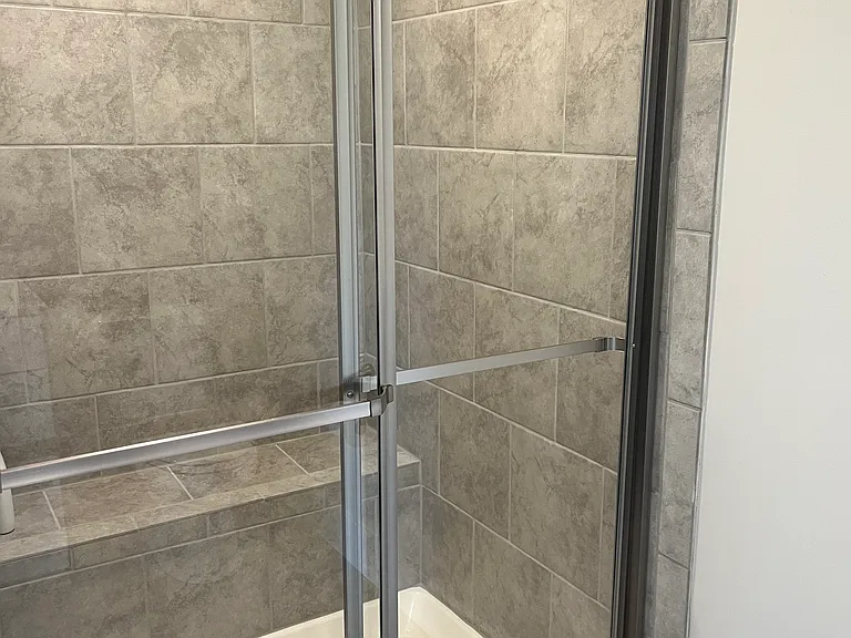 Lower level shower with full bath