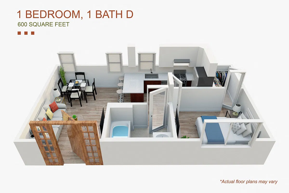 Floor plan One Bedroom