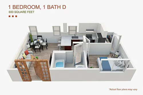Floor plan One Bedroom
