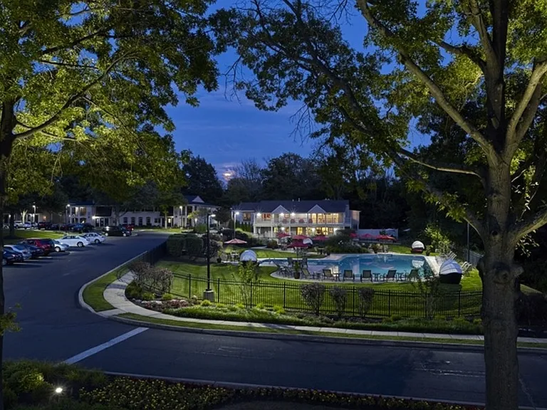 Willowyck Apartments at night