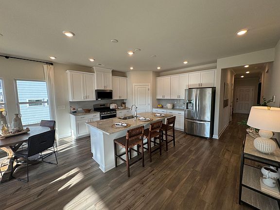 Open Concept living with center island as the focal point