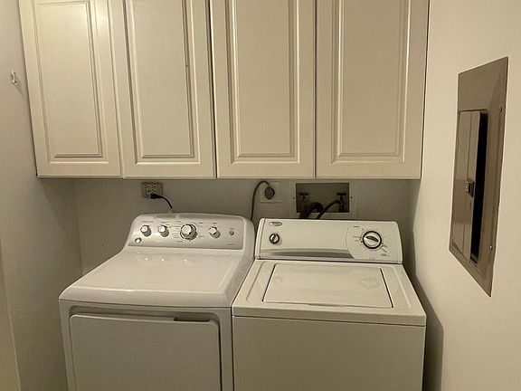 Laundry Room with Washer & Dryer + Storage