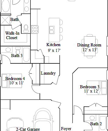 Rare and functional floorplan: 4 beds, 3 baths, 2 ensuites, single story