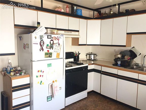 Gas stove, frig and portable dishwasher are included.