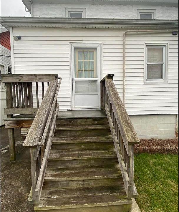 rear entry with small porch