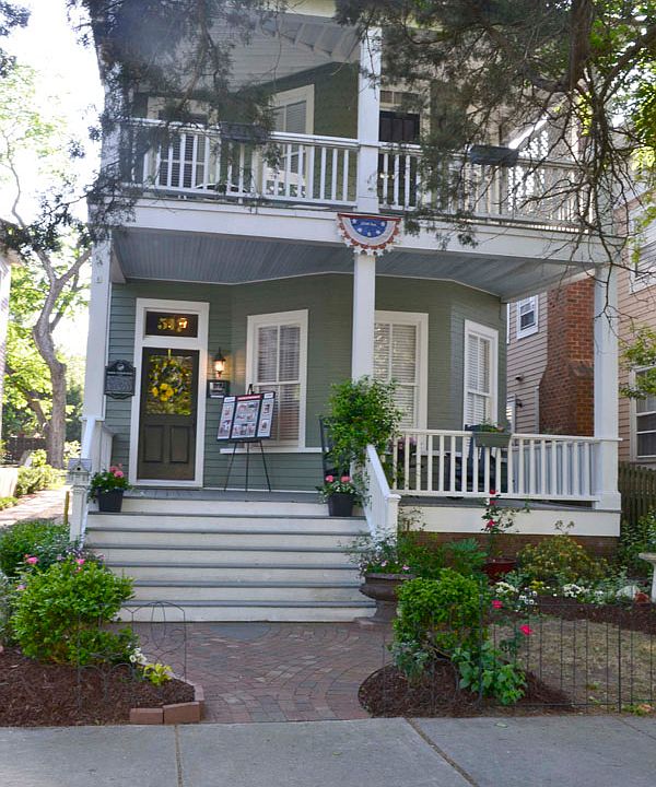 Front View with double porch