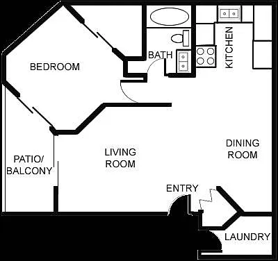 Floor plan 1 X 1
