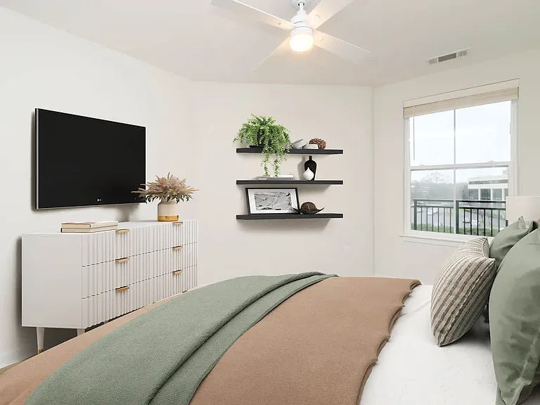 Bedroom with Hard Surface Flooring