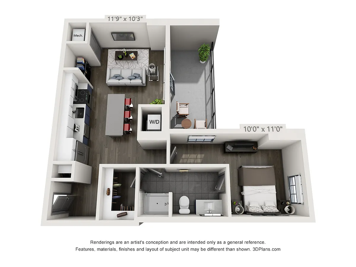 Floor plan 1I-T