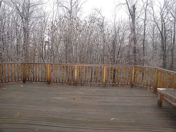 Deck backing to Trees