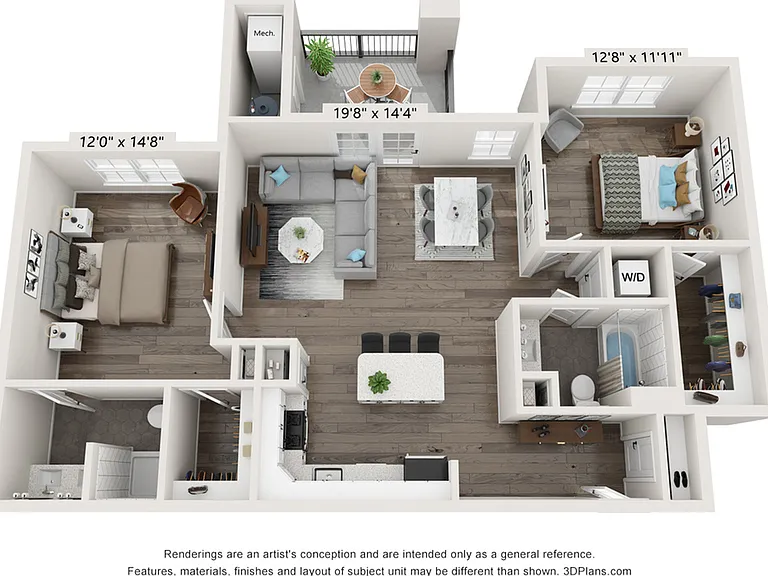 Two Bedroom Two Bedroom