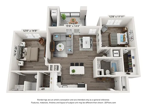 Floor plan 2BD