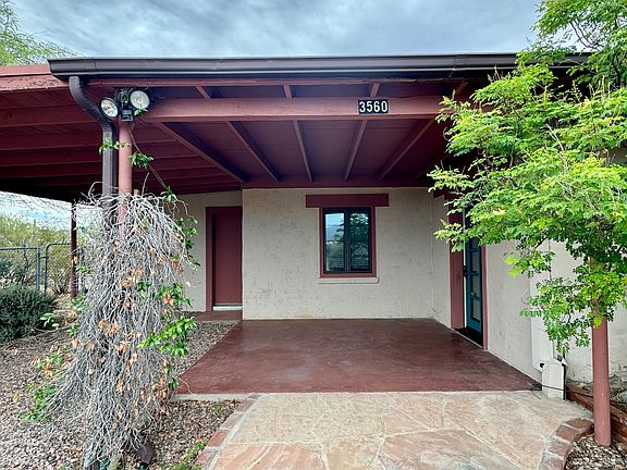 Front porch next to carport.