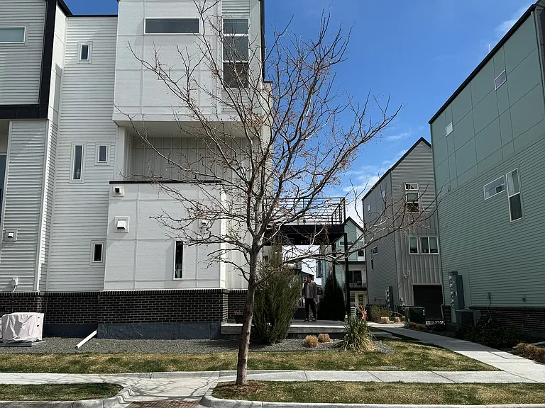 Corner lot. View from the street. Balcony view unobstructed.