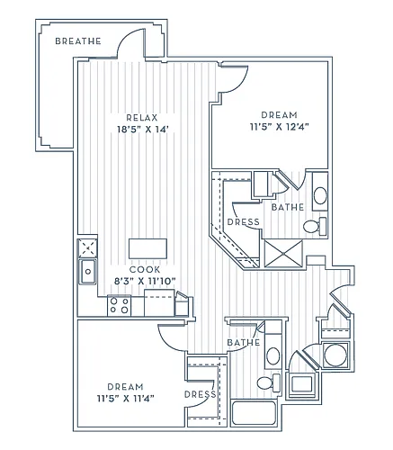 Floor plan B2R