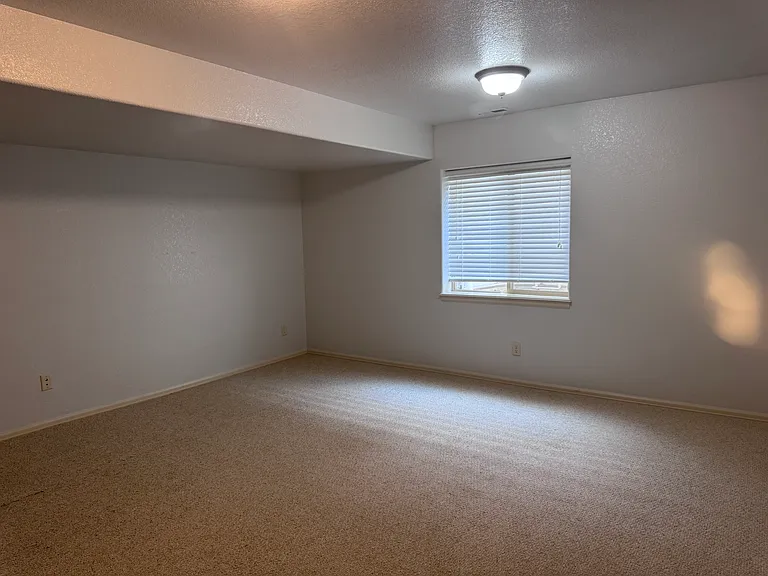 3rd bedroom with it's own bathroom and closet on basement level