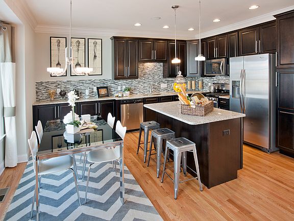 Kitchen with Breakfast Nook and Center Island