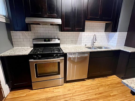 dishwasher and gas stove