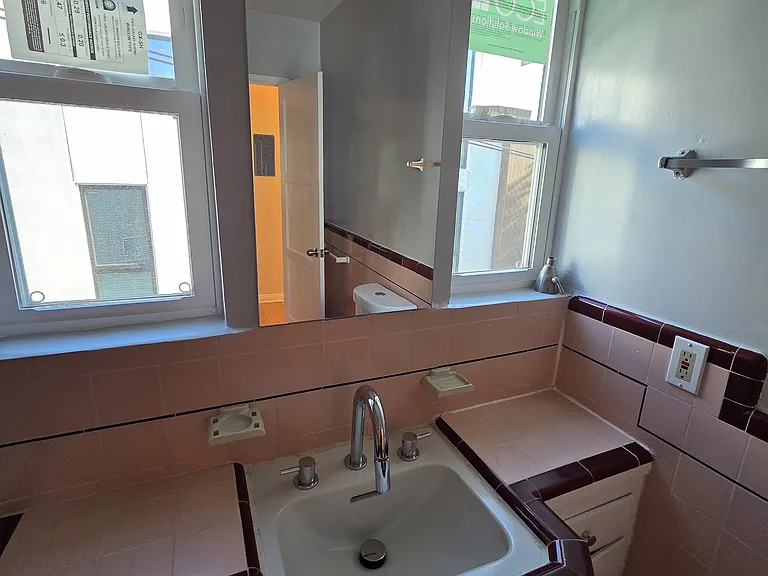 New faucet, med cabinet, and light fixture
