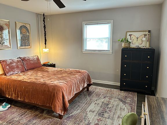 Staged bedroom