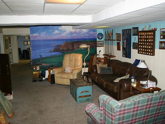 Downstairs den