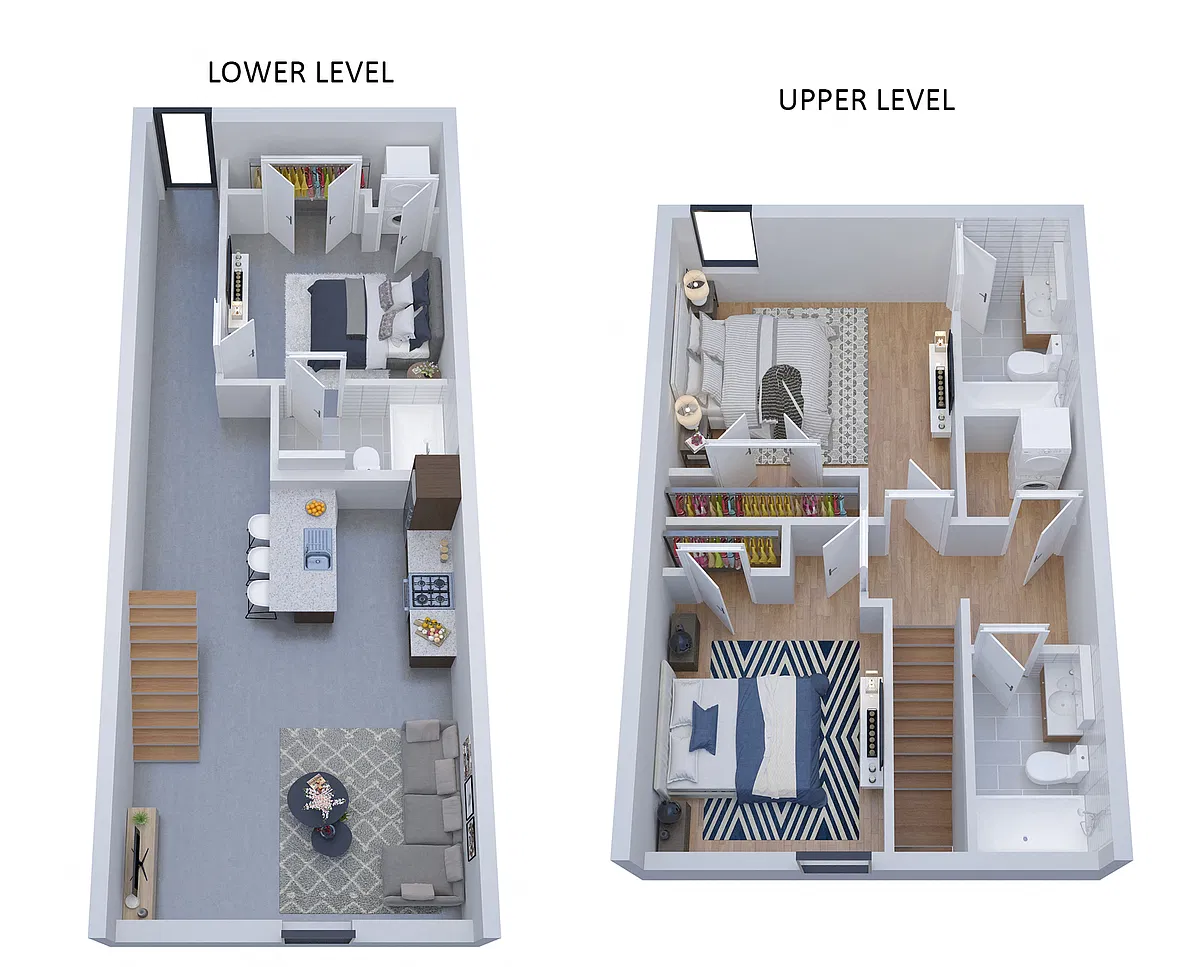 Floor plan Peanut Factory Flats 121