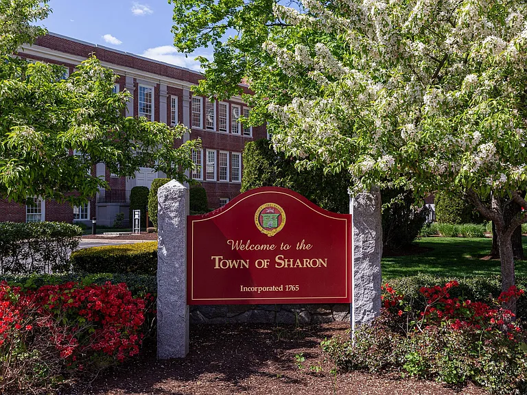Sharon Entrance Sign