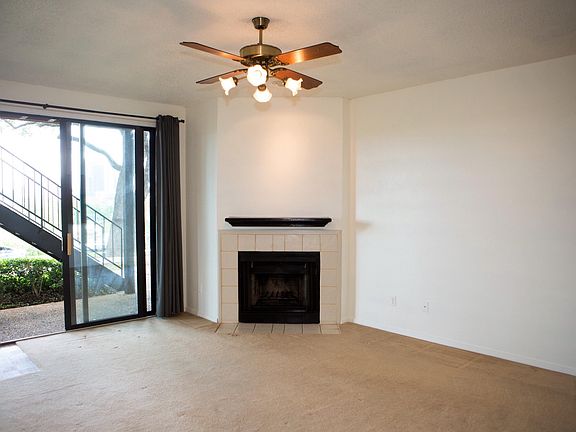 Fireplace in living area