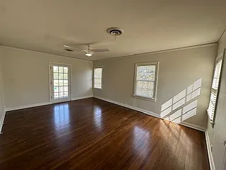 Large Master Bedroom with Walk In Closet and porch access
