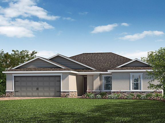 Exterior F with stone