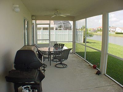 Covered, Screened Patio
