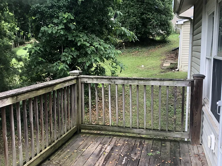 Back deck looking west