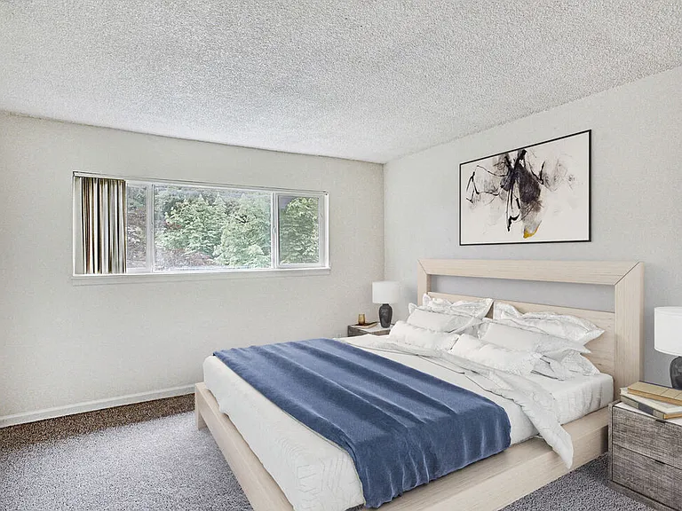 Bedroom Sunset Station Apartments Portland Oregon