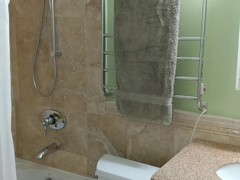 Bathroom 2 Jacuzzi and heated towel rack