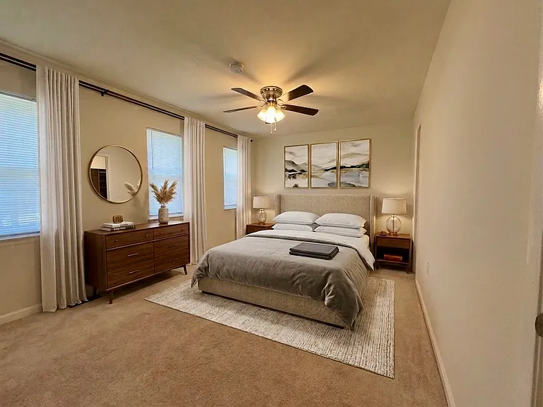 Staged Primary Bedroom