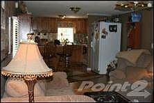 kitchen and family room